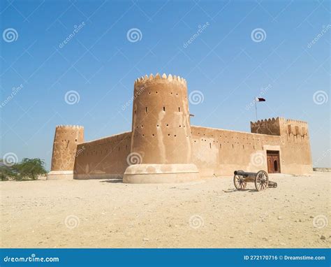 Al Zubarah fort in Qatar stock photo. Image of desert - 272170716