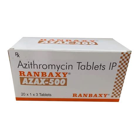 Azax 500 Azithromycin IP Tablets At Rs 1000 Box Azithromycin Tablets