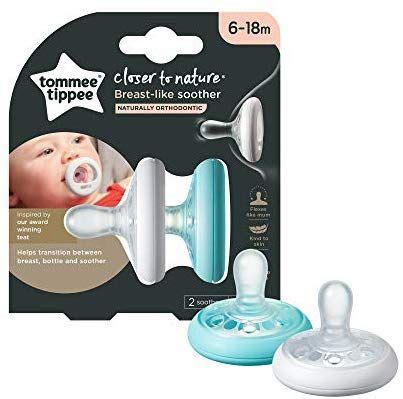 Tommee Tippee Breast Like Soother Skin Like Texture Symmetrical