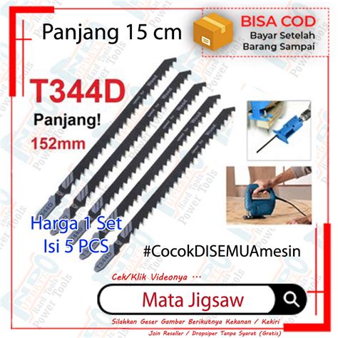 Jual Mata Gergaji Jigsaw Potong Triplek Belah Kayu Papan Balok Anti