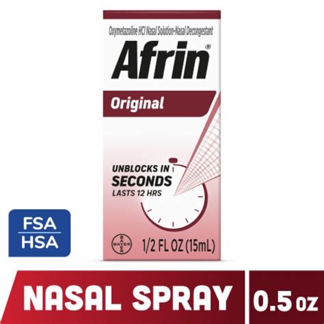 Afrin® Congestion Relief Nasal Spray Oxymetazoline Hcl 15 Ml Kroger