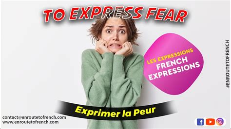 French Expressions To Express Fear Les Expressions Exprimer La