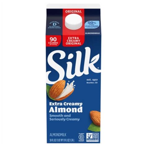 Silk Original Extra Creamy Almond Milk 59 Fl Oz Kroger