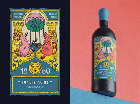 Wine Brand Packaging Illustration Pinot Noir By Tubik Arts On Dribbble