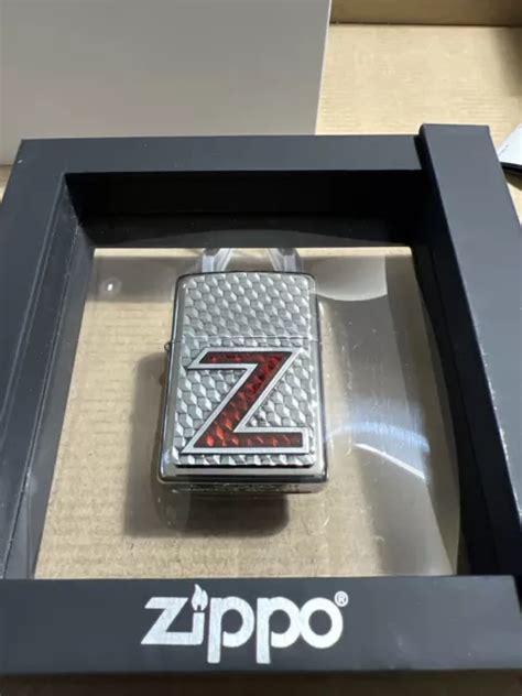 Zippo Windproof Lighter Heavy Emblem Ruby Zi 2 Sided Floating Display New Eur 30 35 Picclick It