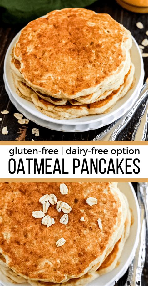 Oatmeal Pancakes Gluten Free Dairy Free Option Artofit