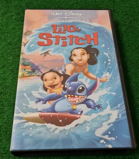 Walt Disney Meisterwerke Lilo Stitch Vhs Video Kassette Videokassette