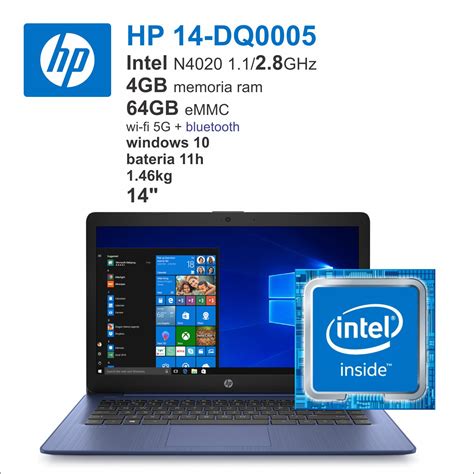 Hp Intel N Dq Gb Memoria Gb Emmc