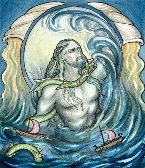 Ægir Old Norse Sea Is A Sea Giant God Of The Ocean And King Of The