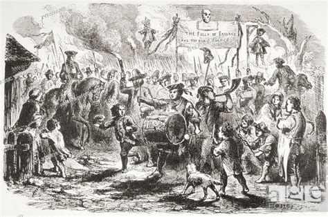 The Stamp Act Riots In New York 1765 From A 19th Century Illustration