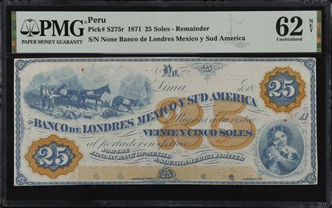 Peru El Banco De Londres Mexico Y Sud America Soles P S R