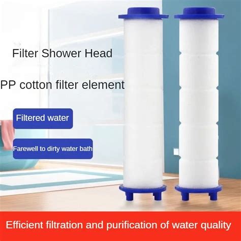 Pp Cotton Filter Shower Head Replacement Filters Cartridge Water Purification For Most Hand Held