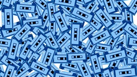 Premium Vector Seamless Pattern Endless With Music Audio Cassettes