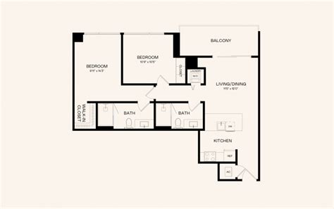 A3 | Studio, 1, 2, & 3 BR Apartments Brickell, FL | Floor Plans