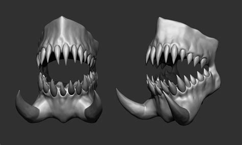 3D file 6 Creature Monster Jaws 👹・3D printing design to download・Cults