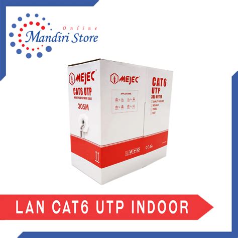 Jual Kabel Lan Cat Utp Indoor Mejec Shopee Indonesia