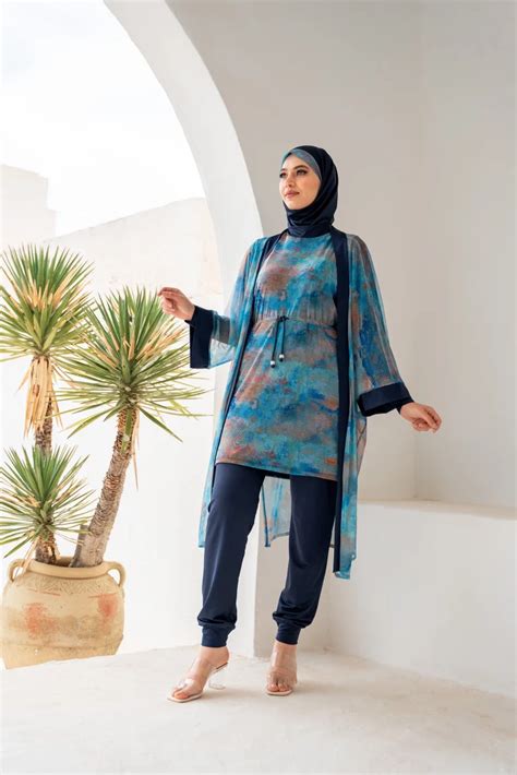 Burkini Bleu Marine Mira Maya Square