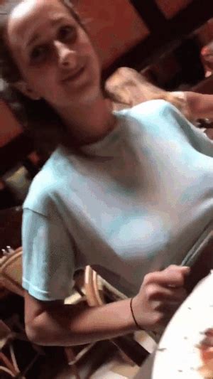 Cute Restaurant Boob Flash Ghtjer