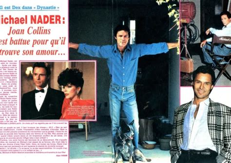 COUPURE DE PRESSE Clipping 1987 Michael Nader Dans Dynastie 2 Pages