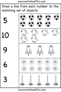 Counting – Six Worksheets / FREE Printable Worksheets – Worksheetfun