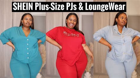 Shein Plus Size Pijamas Lounge Wear Try On Haul Youtube