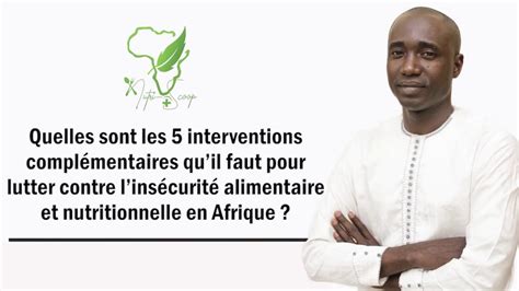 Les 5 Interventions Complémentaires Pour La Nutrition Communautaire