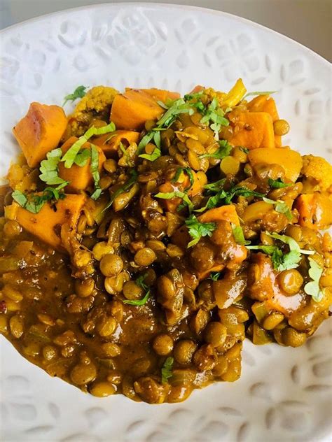 Easy Vegan Creamy Lentil Sweet Potato Curry Vegevega Recipe