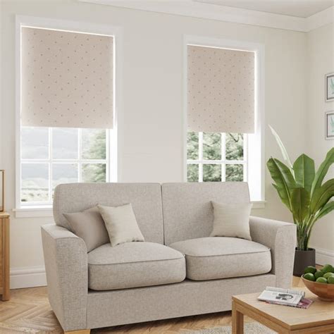 Bees Natural Stain Resistant Daylight Roller Blind | Dunelm