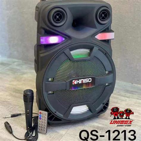 Kimiso Qs Trolley Speaker Bluetooth Inch Subwoofer Led Party