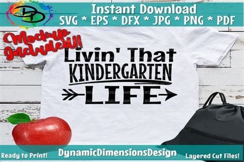 Livin That Kindergarten Life Graphic By Dynamic Dimensions · Creative