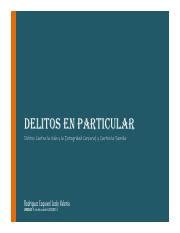 Rodríguezl u1a1 DeP pdf DELITOS EN PARTICULAR Delitos Contra la Vida