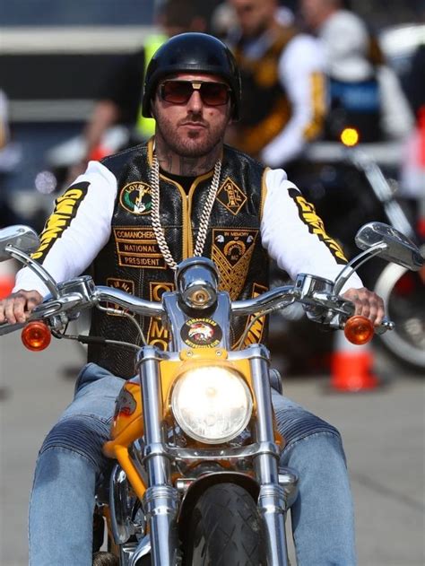 Comanchero Bikie Gang Holds National Run In Melbourne Herald Sun