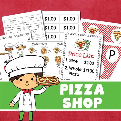 Pizza Pretend Play Printables Pizza Dramatic Play Play Money