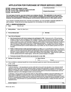 Fillable Online Vrs Pps Application Form Application For Purchase