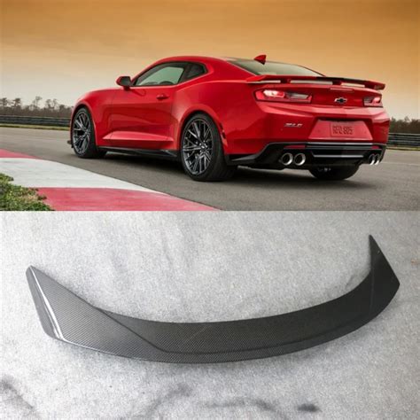 Carbon Fiber Car Rear Wing Trunk Lip Spoiler For Chevrolet Camaro Zl