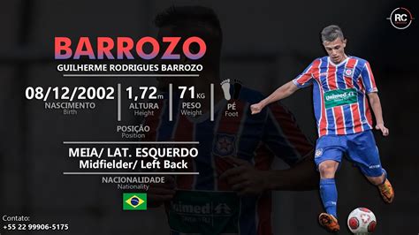 Barrozo Meia Lat Esquerdo Midfielder Left Back 2002 2022