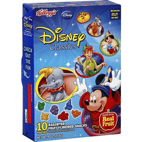 Kelloggs Fruit Flavored Snacks Disney Classics Assorted Fruit