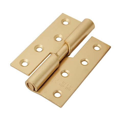 Rising Butt Hinge X X Mm Right Hand Brass Plated Pair