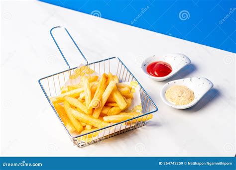 French Fried With Tomato Sauce Stock Image Image Of Healthy Fresh