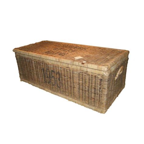 Rustic Rattan Cobblers Wharf Trunk Large Interior Stories Riviera