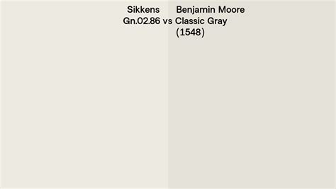 Sikkens Gn 02 86 Vs Benjamin Moore Classic Gray 1548 Side By Side