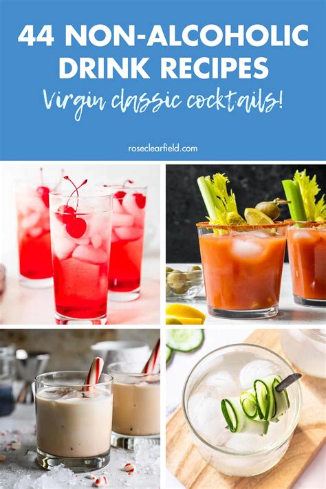 44 Non-Alcoholic Cocktail Drink Recipes • Rose Clearfield