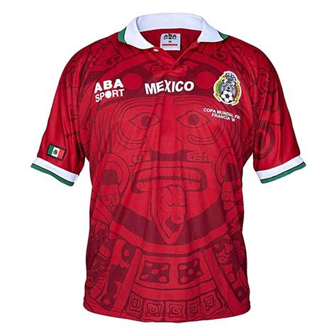 Retro 1998 Mexico Red Soccer Jersey Team Soccer Jerseys