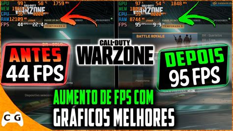 Como Aumentar O Fps Do Cod Warzone Antes Fps Depois Fps Os