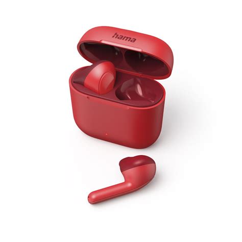 Buy Hama Freedom Light Bluetooth True WirelessHeadphones, Red Online in ...