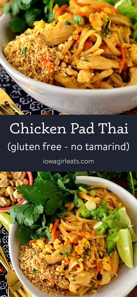 Chicken Pad Thai No Tamarind Gluten Free