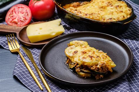 Vegetarisches Moussaka Mit Kartoffeln Rezept