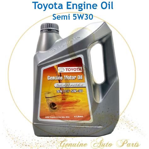 Original Toyota Engine Oil L Semi Synthetic Sn Cf W Shopee