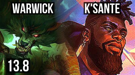 Warwick Vs K Sante Top Rank Warwick M Mastery Games