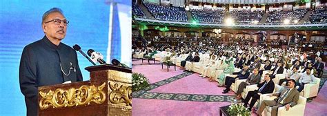 President Dr Arif Alvi Addressing The Official Flag Hoisting Ceremony